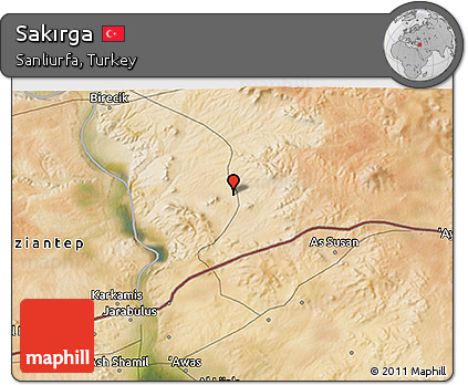 Satellite 3D Map of Sakırga