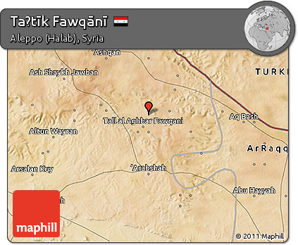 Satellite 3D Map of Taḩtīk Fawqānī