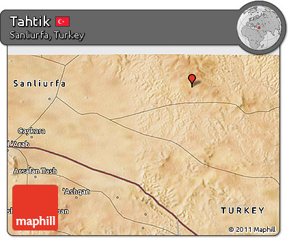 Satellite 3D Map of Tahtik