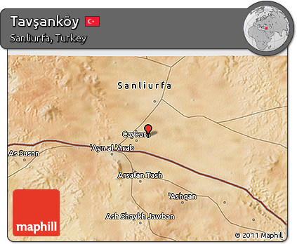 Satellite 3D Map of Tavşanköy