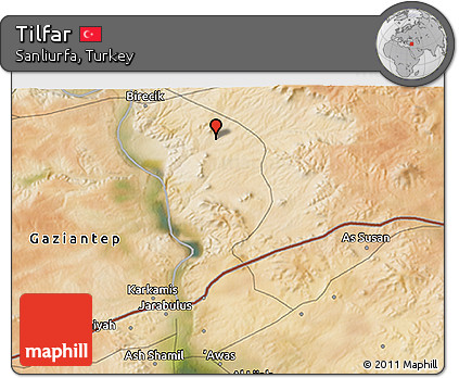 Satellite 3D Map of Tilfar