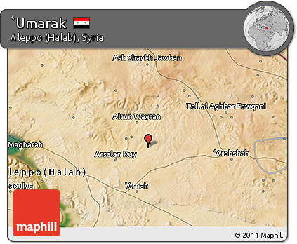 Satellite 3D Map of `Umarak
