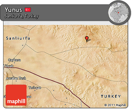 Satellite 3D Map of Yunus