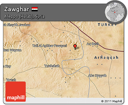 Satellite 3D Map of Zawghar
