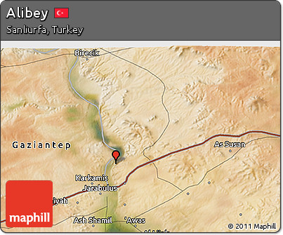 Satellite 3D Map of Alibey