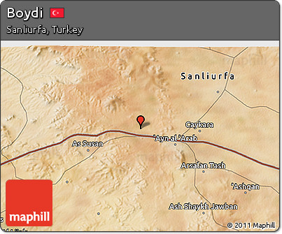 Satellite 3D Map of Boydi