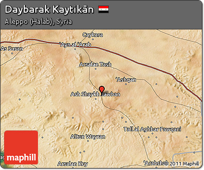 Satellite 3D Map of Daybarak Kaytikān