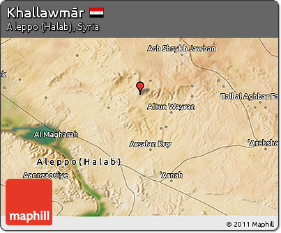 Satellite 3D Map of Khallawmār