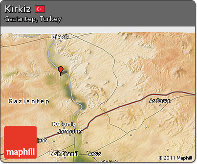 Satellite 3D Map of Kirkiz