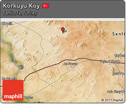 Satellite 3D Map of Körkuyu Köy
