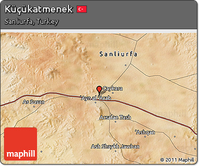 Satellite 3D Map of Küçükatmenek