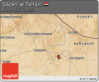 Satellite 3D Map of Qāzānī At Taḩtānī