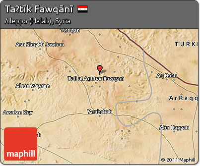 Satellite 3D Map of Taḩtīk Fawqānī