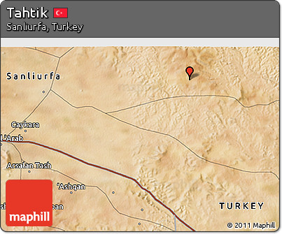 Satellite 3D Map of Tahtik