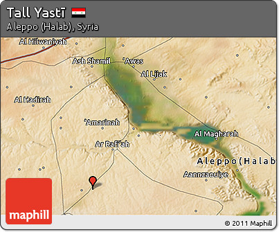 Satellite 3D Map of Tall Yastī