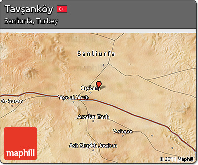Satellite 3D Map of Tavşanköy