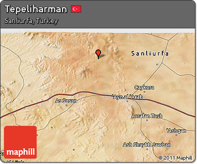 Satellite 3D Map of Tepeliharman
