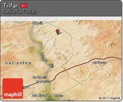 Satellite 3D Map of Tilfar