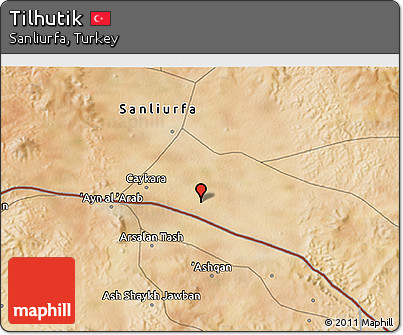Satellite 3D Map of Tilhutik