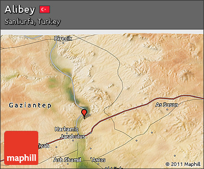 Satellite 3D Map of Alibey