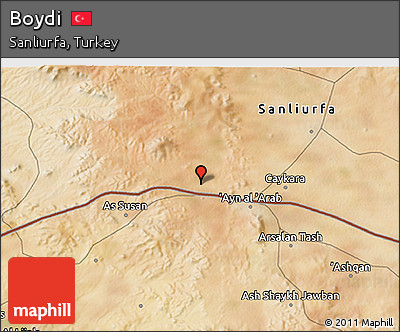 Satellite 3D Map of Boydi