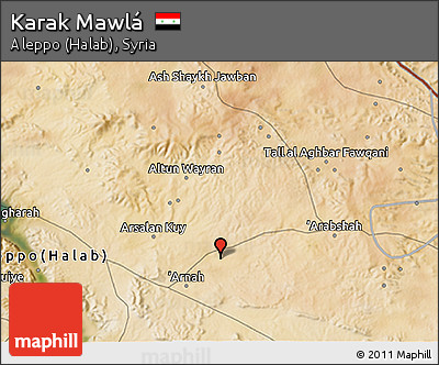 Satellite 3D Map of Karak Mawlá