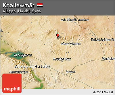 Satellite 3D Map of Khallawmār