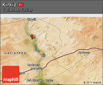 Satellite 3D Map of Kirkiz