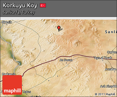 Satellite 3D Map of Körkuyu Köy