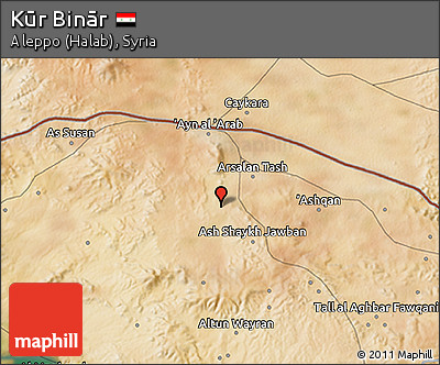 Satellite 3D Map of Kūr Binār