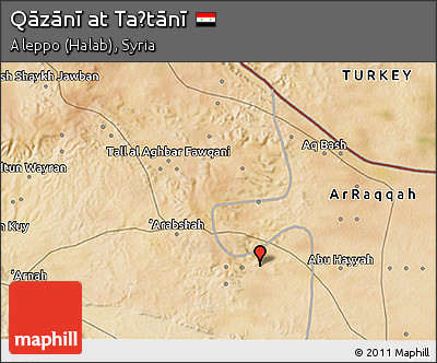 Satellite 3D Map of Qāzānī At Taḩtānī