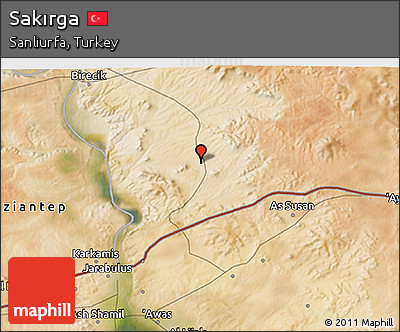 Satellite 3D Map of Sakırga