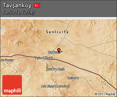Satellite 3D Map of Tavşanköy