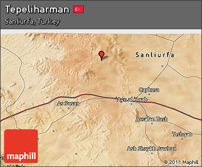 Satellite 3D Map of Tepeliharman