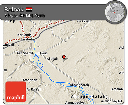 Shaded Relief 3D Map of Balnak