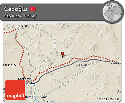 Shaded Relief 3D Map of Caboğlu