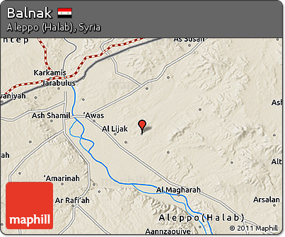 Shaded Relief 3D Map of Balnak