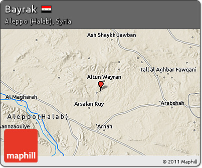Shaded Relief 3D Map of Bayrak
