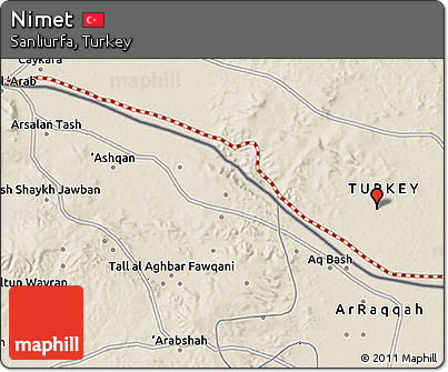 Shaded Relief 3D Map of Nimet