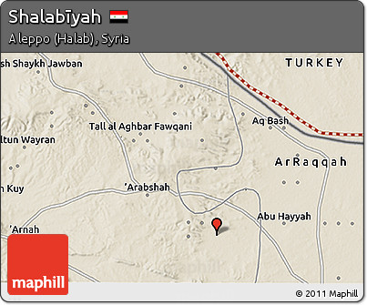 Shaded Relief 3D Map of Shalabīyah