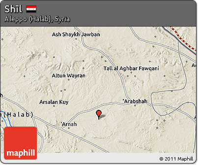Shaded Relief 3D Map of Shīl