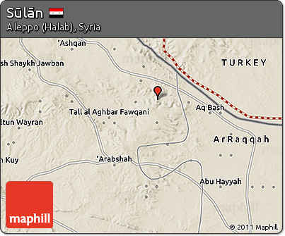Shaded Relief 3D Map of Sūlān