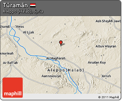 Shaded Relief 3D Map of Tūramān