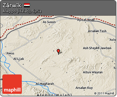 Shaded Relief 3D Map of Zārwīk