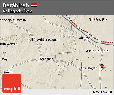 Shaded Relief 3D Map of Barābirah