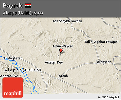 Shaded Relief 3D Map of Bayrak