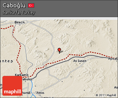 Shaded Relief 3D Map of Caboğlu