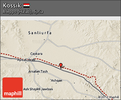 Shaded Relief 3D Map of Kossik