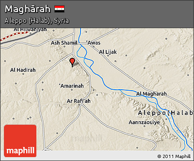 Shaded Relief 3D Map of Maghārah