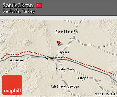 Shaded Relief 3D Map of Satılsükran